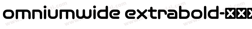 omniumwide extrabold字体转换
